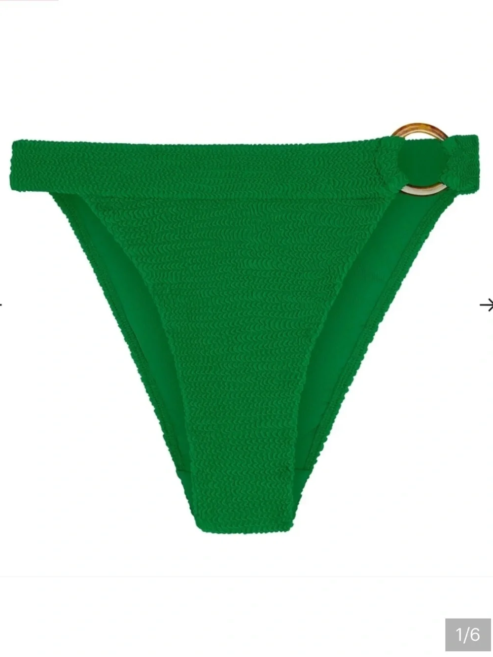 NWOT Monday Swimwear Set Clovelly Bikini Top and Antigua Bottom in Palm Green